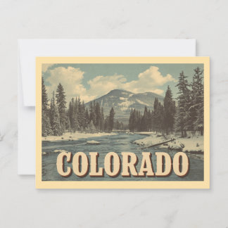 Vintage Colorado Travel Briefkaart