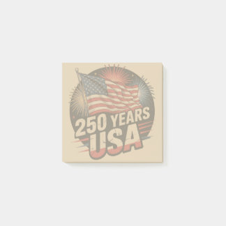 Vintage Colors American Flag 250 Years USA  Post-it® Notes