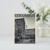 Vintage Columbus Travel Briefkaart (Staand voorkant)