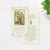 Vintage communion catholique souvenir Carte Sainte (Bureau)
