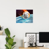 Vintage Concept Depicting Apollo Command Module Poster (Thuiskantoor)
