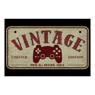 Vintage Controller Limited Edition Originele Onder Perfect Poster