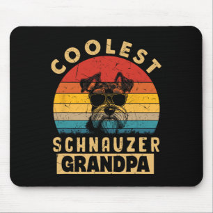 Vintage Coolste Schnauzer Opa Grappige Cadeaus Hon Muismat