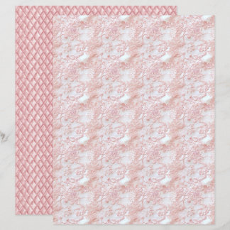 Vintage Coquette Bloem Motief Kant Papier