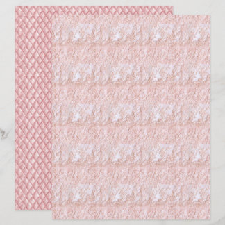 Vintage Coquette Bloemen Kant Scrapbook Papier