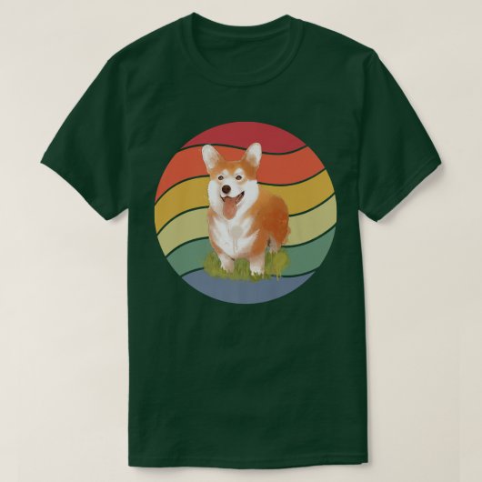 Vintage Corgi Dog1363 T-shirt (Design voorkant)