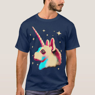 Vintage Corgi Unicorn Dog Eigenaar Pembroke Welsh T-shirt