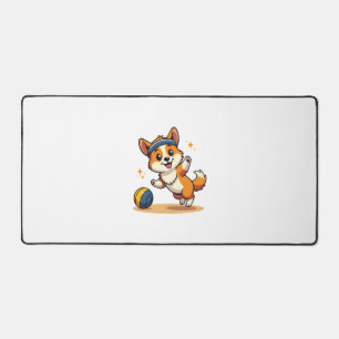 Vintage Corgi Volleybalhond Vector Illustratie S Bureaumat