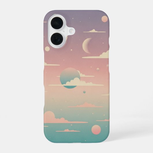 Vintage Cosmic Sky iPhone 16 Hoesje (Achterkant)