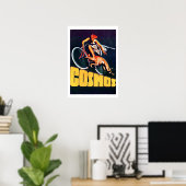 Vintage Cosmos Bicycle Poster (Bureau à domicile)