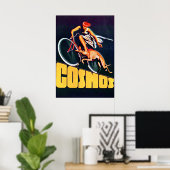 Vintage Cosmos Bicycle Poster (Bureau à domicile)