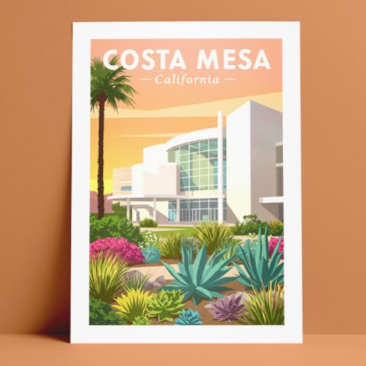 Vintage Costa Mesa California Briefkaart