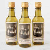 Vintage Costume Party Food and Beverage Label Wijn Etiket (Flessen)