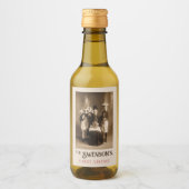 Vintage Costume Party Food and Beverage Label Wijn Etiket (Voorkant)
