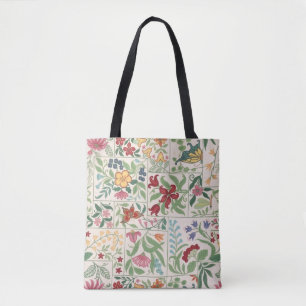 Vintage Cottagecore Bloemmotief Aangepaste Zachte Draagtas