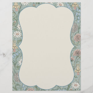 Vintage Cottagecore Wilde Bloemen Briefhoofd
