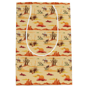 Vintage Country Western Cowboy Medium Cadeauzakje
