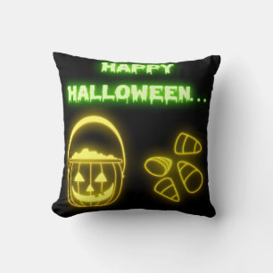 Vintage coussin de chaume d'Halloween