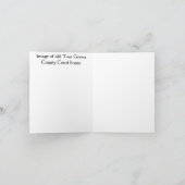 Vintage Couthouse Bedankkaart (Binnen)