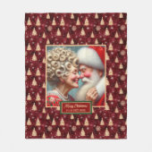 Vintage couverture de vacances Cosy Noël Père Noël (Devant)