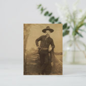 Vintage Cowboy Briefkaart (Staand voorkant)