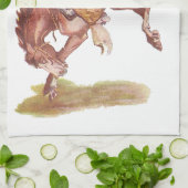 Vintage Cowboy Theedoek (Gevouwen)