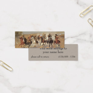Vintage Cowboys, A Dash For Timber van Remington Mini Visitekaartjes