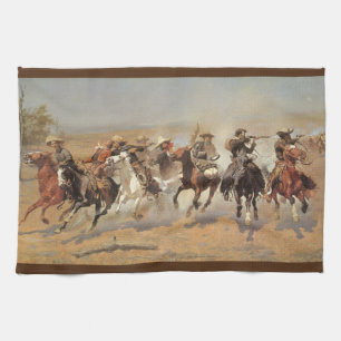 Vintage Cowboys, A Dash For Timber van Remington Theedoek