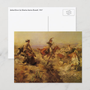 Vintage Cowboys, Neergehaald door CM Russell Briefkaart