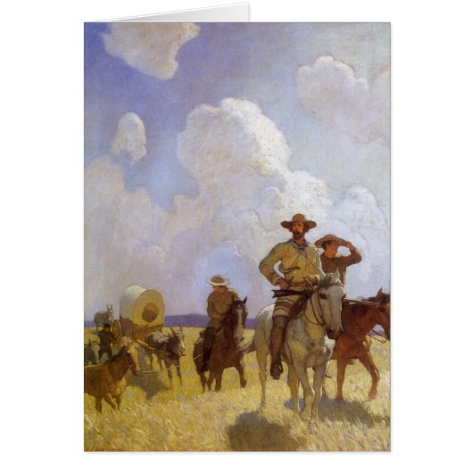 Vintage Cowboys, The Parkman Outfit par NC Wyeth (Devant)