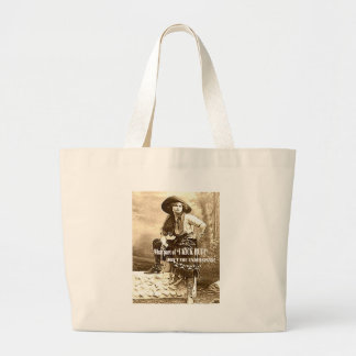 Vintage Cowgirl Canvas tas "I KICK BUTT"