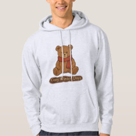 Vintage Cozy Winter Bear Hoodie