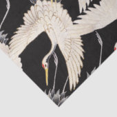 Vintage Cranes Birds Asian Chinoiserie Tissuepapier (Detail)