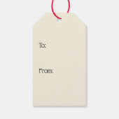 Vintage Creeping Santa Cadeaulabel (Achterkant)