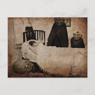 Vintage Creepy Boogeyman Briefkaart