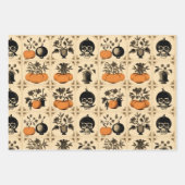 Vintage Creepy Touch Halloween Inpakpapier Vel (Voorkant 3)