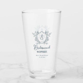 Vintage Crest Bloemstuk Bruidsmeisje Glas