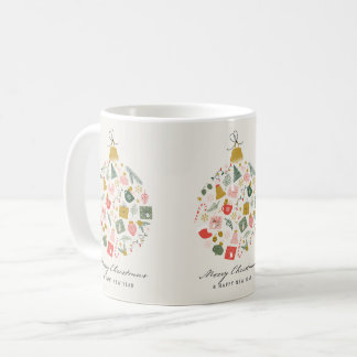 Vintage Crhistmas Balls mug Koffiemok