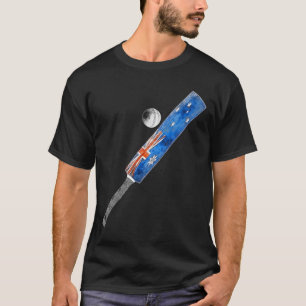 Vintage Cricket Australië Vlag Aussies Trots T-shirt