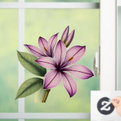 Vintage Crocus Raamsticker (Huis)