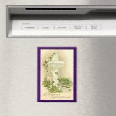 Vintage Cross With Lamb Easter Magnet (In Situ (Lave-vaisselle))