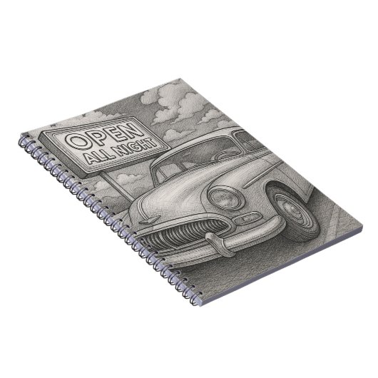 Vintage Cruiser Notebook Notitieboek (Rechterzijde)