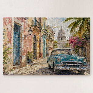 Vintage Cuba Reizen - Groeten Uit Havana Legpuzzel