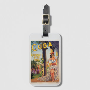 Vintage Cubaanse Toeristencommissie Tropics Reizen Bagagelabel