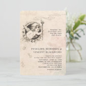 Vintage Cupid Love Wedding Invitation (Debout devant)