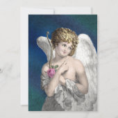 Vintage Cupid Romantique Mariage Invitations (Devant)