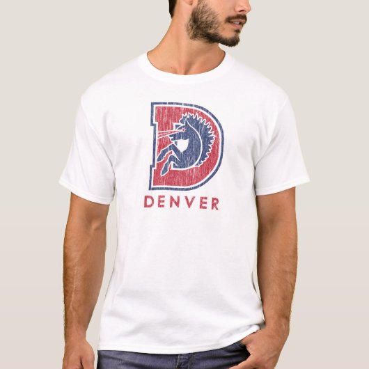 Vintage D Denver Logo T-shirt (Voorkant)