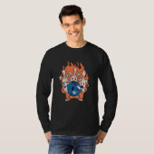 Vintage Dabbing Bowling Ball T-shirt (Voorkant volledig)