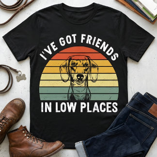 Vintage Dachshund Grappige Quote Retro Hond Liefhe T-shirt
