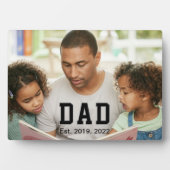 Vintage Dad Established Gift Photo Fotoplaat (voorkant)